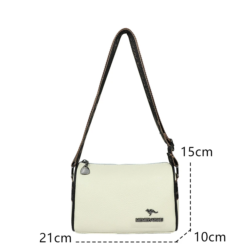 Carrier Genuine Leather Cowhide Handbag - Image 4