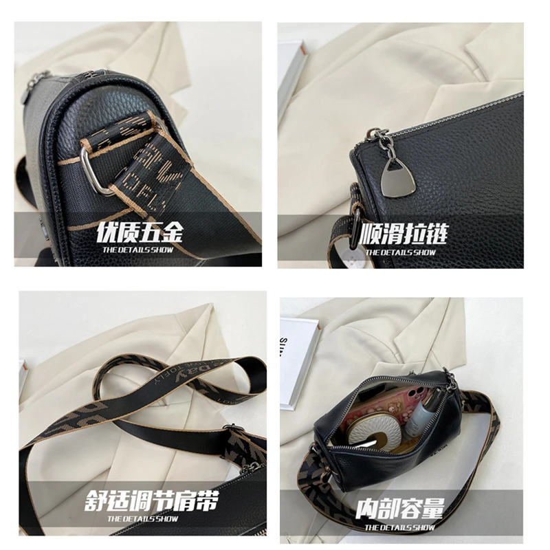 Carrier Genuine Leather Cowhide Handbag - Image 5