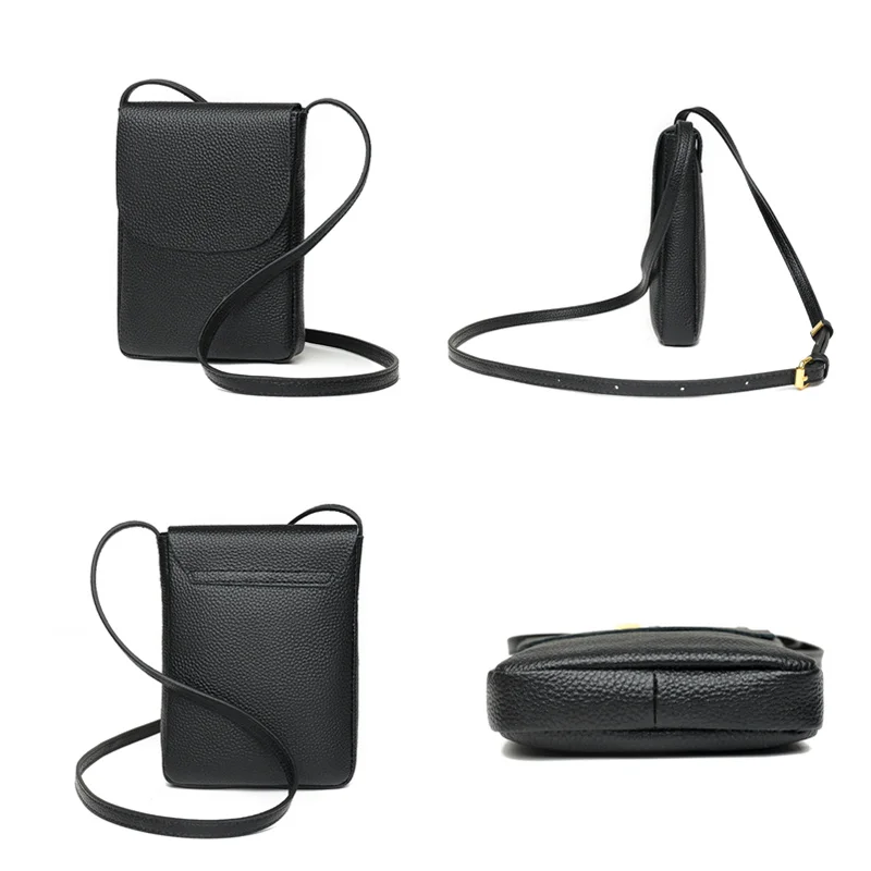 Carrier Genuine Leather Small Shoulder Phone Bag - Image 4
