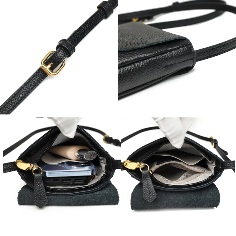 Carrier Genuine Leather Small Shoulder Phone Bag - Image 5