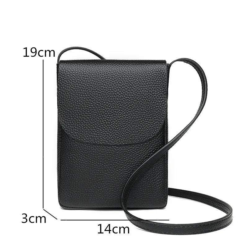 Carrier Genuine Leather Small Shoulder Phone Bag - Image 6