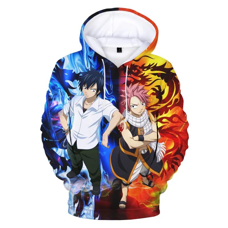 Maxstreet 3D Print Anime Fairy Tail Hoodie