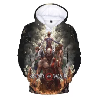 Maxstreet 3D Printed Hoodies God Of War