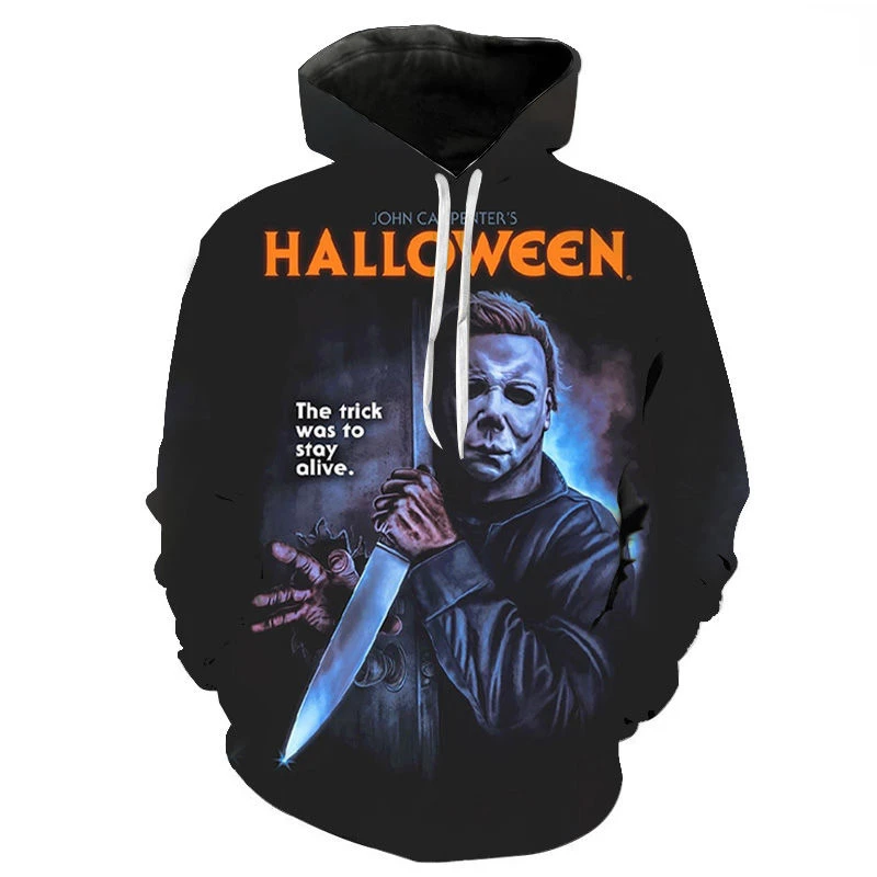 Maxstreet Halloween Horror Movie Michael Myers 3D Printed Hoodies - Image 2
