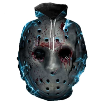 Maxstreet Halloween Horror Movie Michael Myers 3D Printed Hoodies