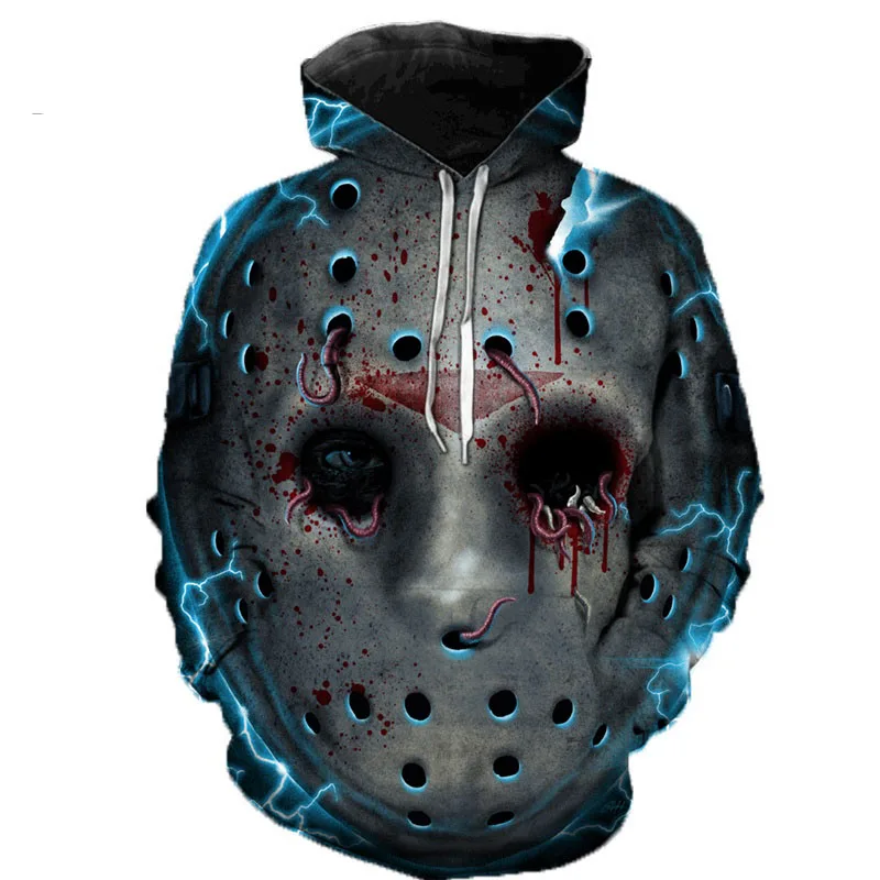 Maxstreet Halloween Horror Movie Michael Myers 3D Printed Hoodies