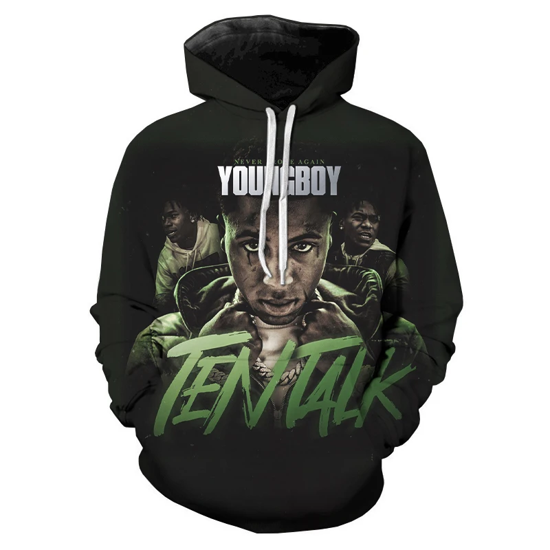 Maxstreet 3D Printed Hoodies Rapper Young Boy Never Broke Again - Image 6