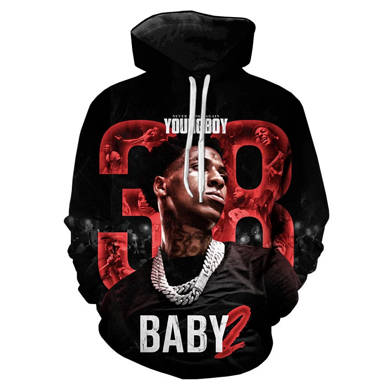 Maxstreet 3D Printed Hoodies Rapper Young Boy Never Broke Again