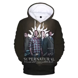 Maxstreet 3D Printed Hoodies Supernatural