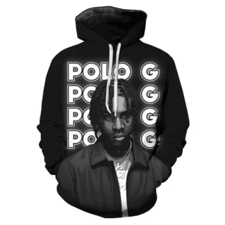 Maxstreet 3D Printed Hoodies Rapper Polo G