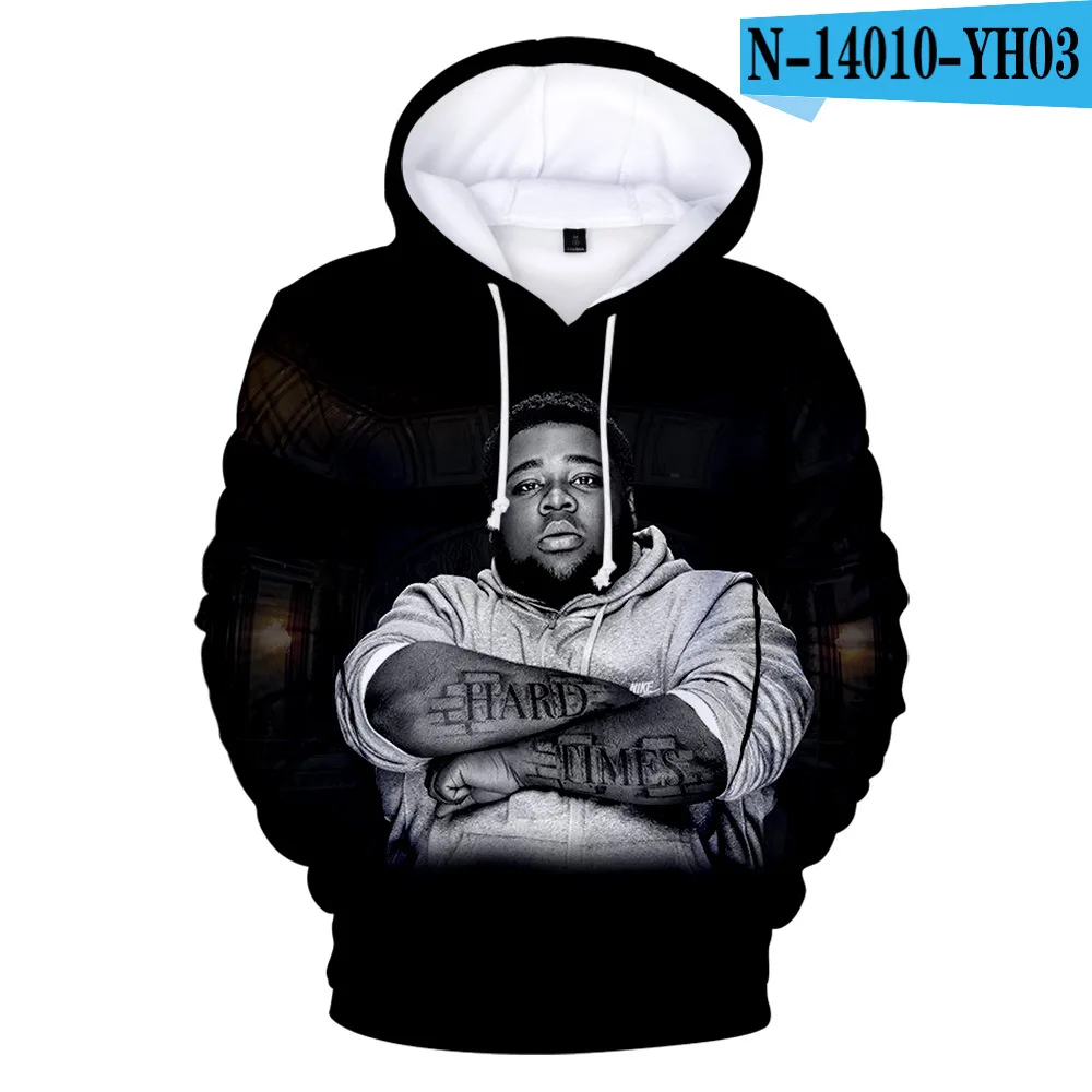 Maxstreet 3D Printed Hoodies Hip Hop Rapper Rod Wave - Image 2