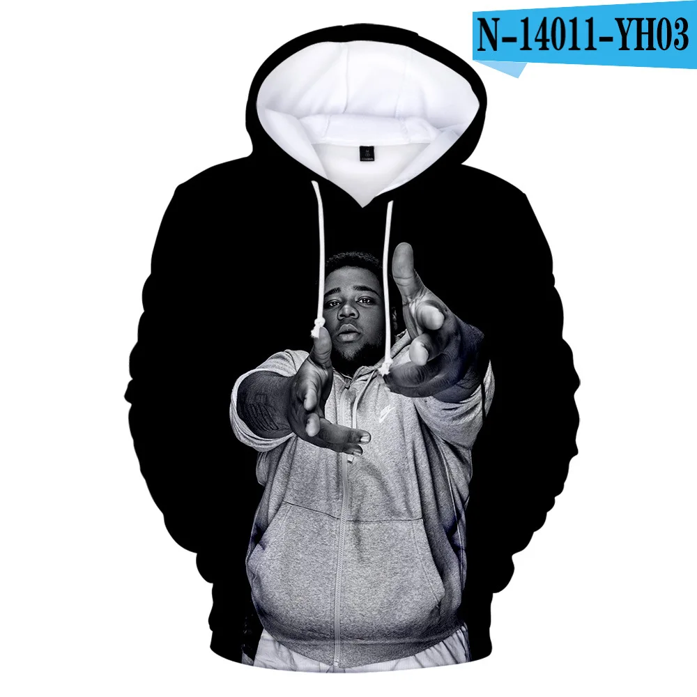 Maxstreet 3D Printed Hoodies Hip Hop Rapper Rod Wave - Image 3