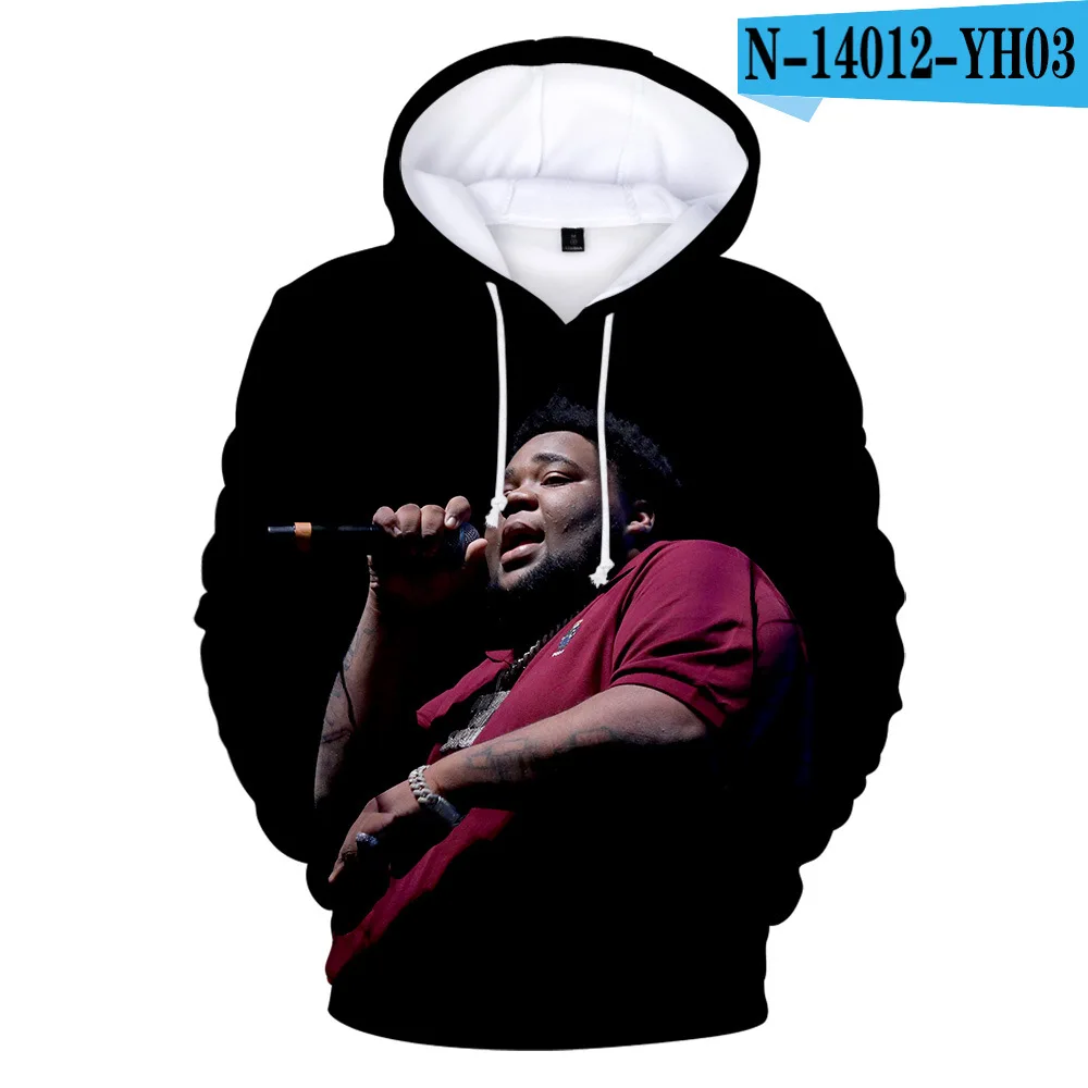 Maxstreet 3D Printed Hoodies Hip Hop Rapper Rod Wave - Image 4