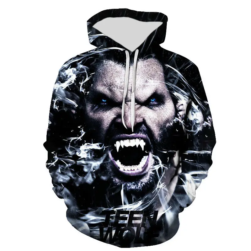 Maxstreet WOLF 3D Printed Pullovers Hoodies - Image 3