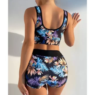 Ashley Print Tankini Sets Two-Piece Swimwear
