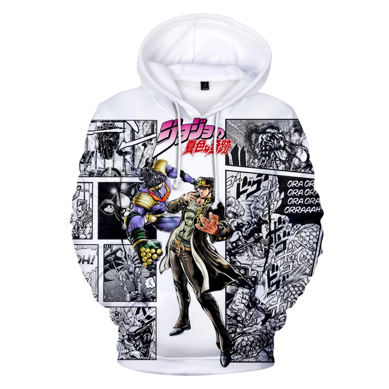 Maxstreet 3D Print Anime JOJO Bizarre Adventure Hoodie