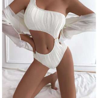 Ashley One Shoulder Women One Piece Hollow Out Beachwear
