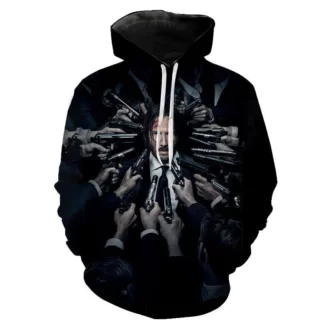Maxstreet 3D Printed Hoodies Movie John Wick