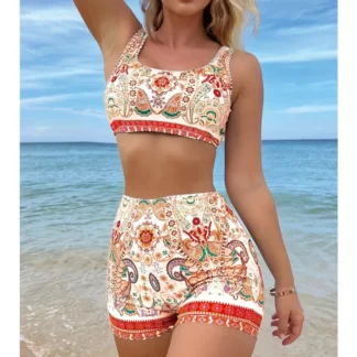 Ashley Beach Tankini Print Swimwear 2024