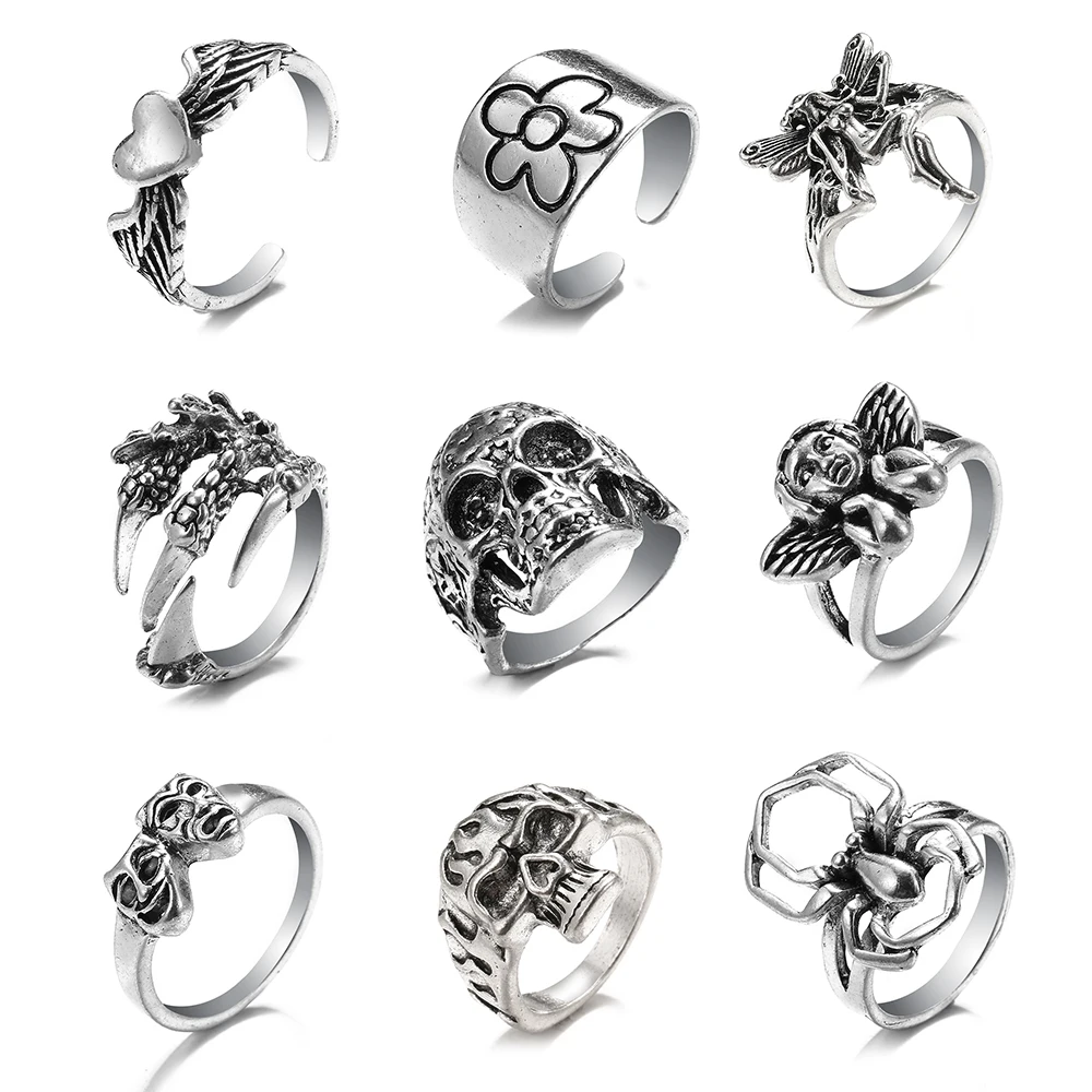 Zeta 65 Gothic Vintage Punk Ring