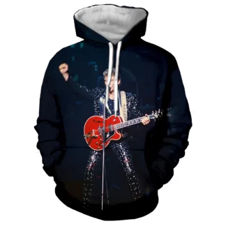 Maxstreet Johnny Hallyday 3D Printed Hoodies