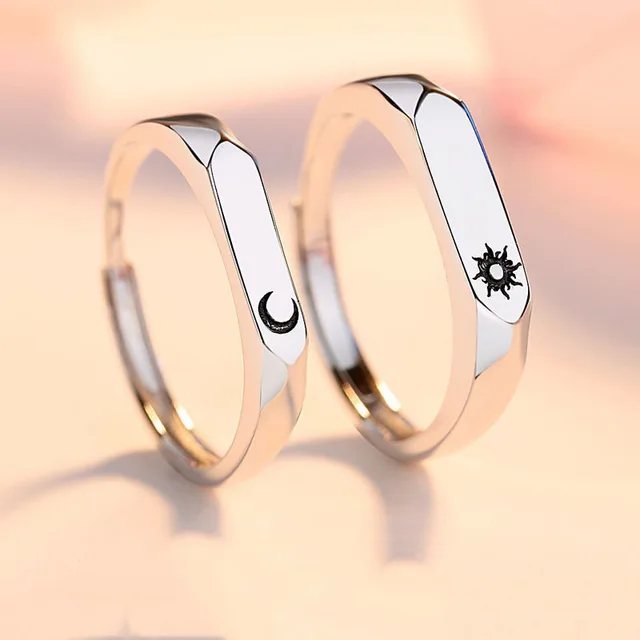 ADO Luxury Couple Paired Rings Wedding Anniversary Jewelry - Image 6