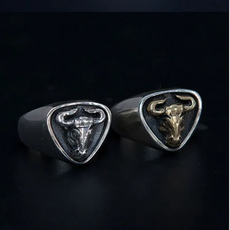 Zeta 65 Domineering Rock Bull Totem Adjustable Rings - Image 5