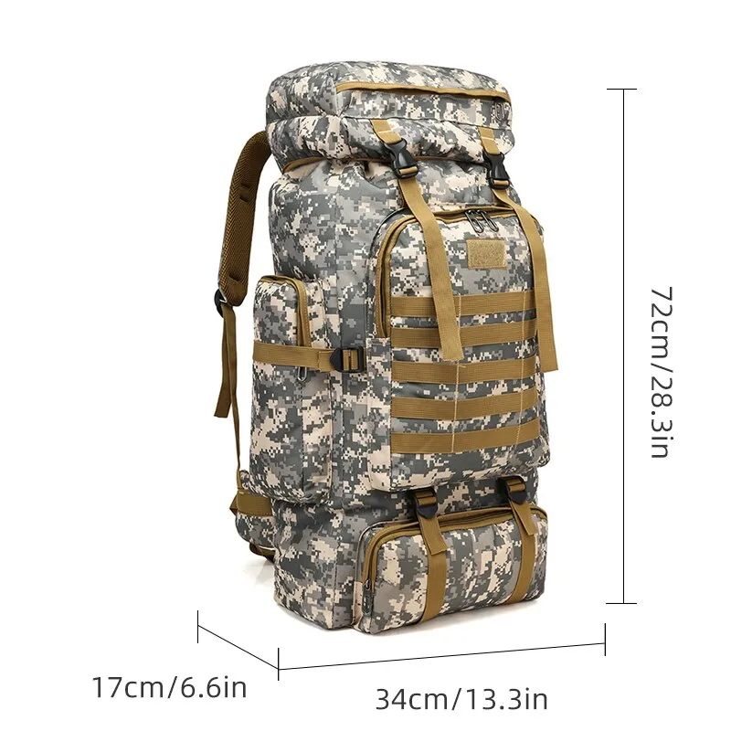 CARRIER Waterproof Outdoor Military Backpack Hiking Bag - Image 2