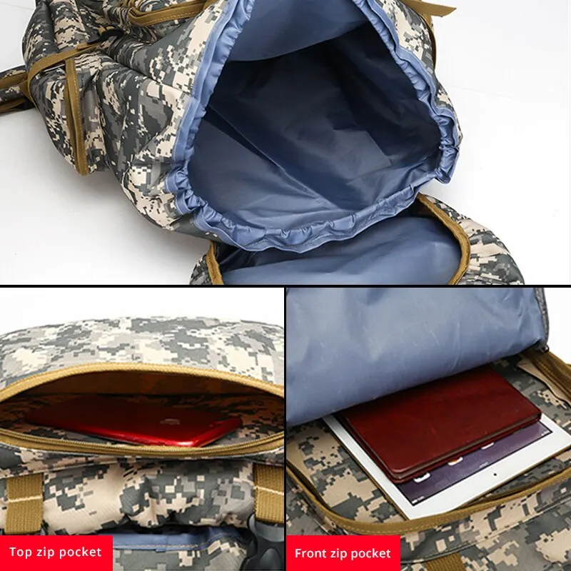 CARRIER Waterproof Outdoor Military Backpack Hiking Bag - Image 4