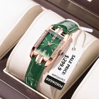 POEDAGAR Luxury Creative Diamond Quartz Watch
