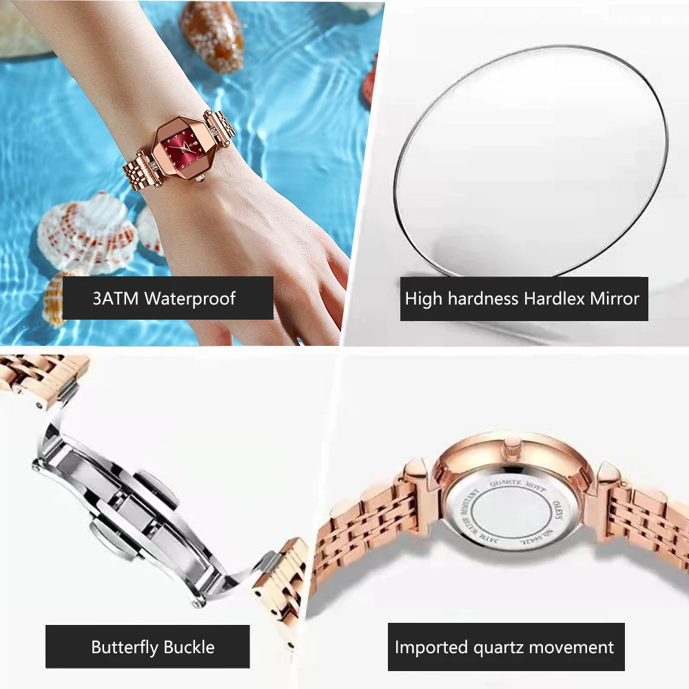POEDAGAR Luxury Stainless Steel Waterproof Quartz Watch - Image 2
