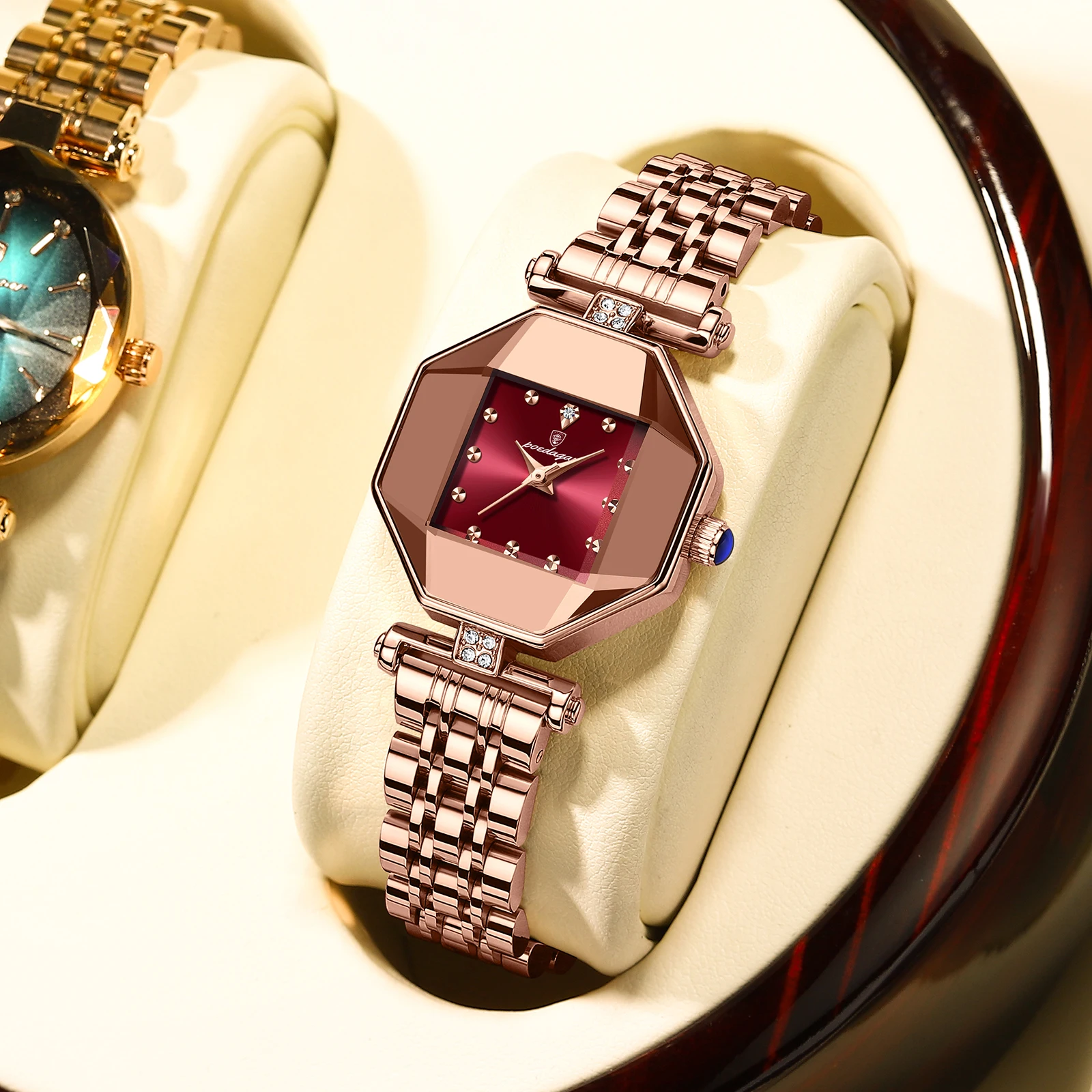 POEDAGAR Luxury Stainless Steel Waterproof Quartz Watch - Image 6