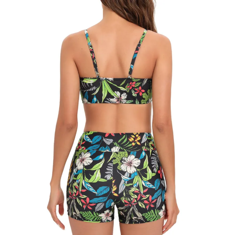 Ashley Print Tankini Set Two-Piece Female Swimwear 2024