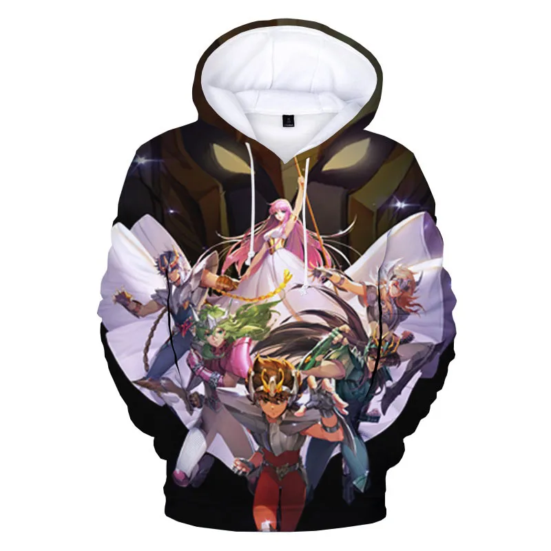 Maxstreet 3D Print Anime Knights Of The Zodiac Hoodie - Image 5