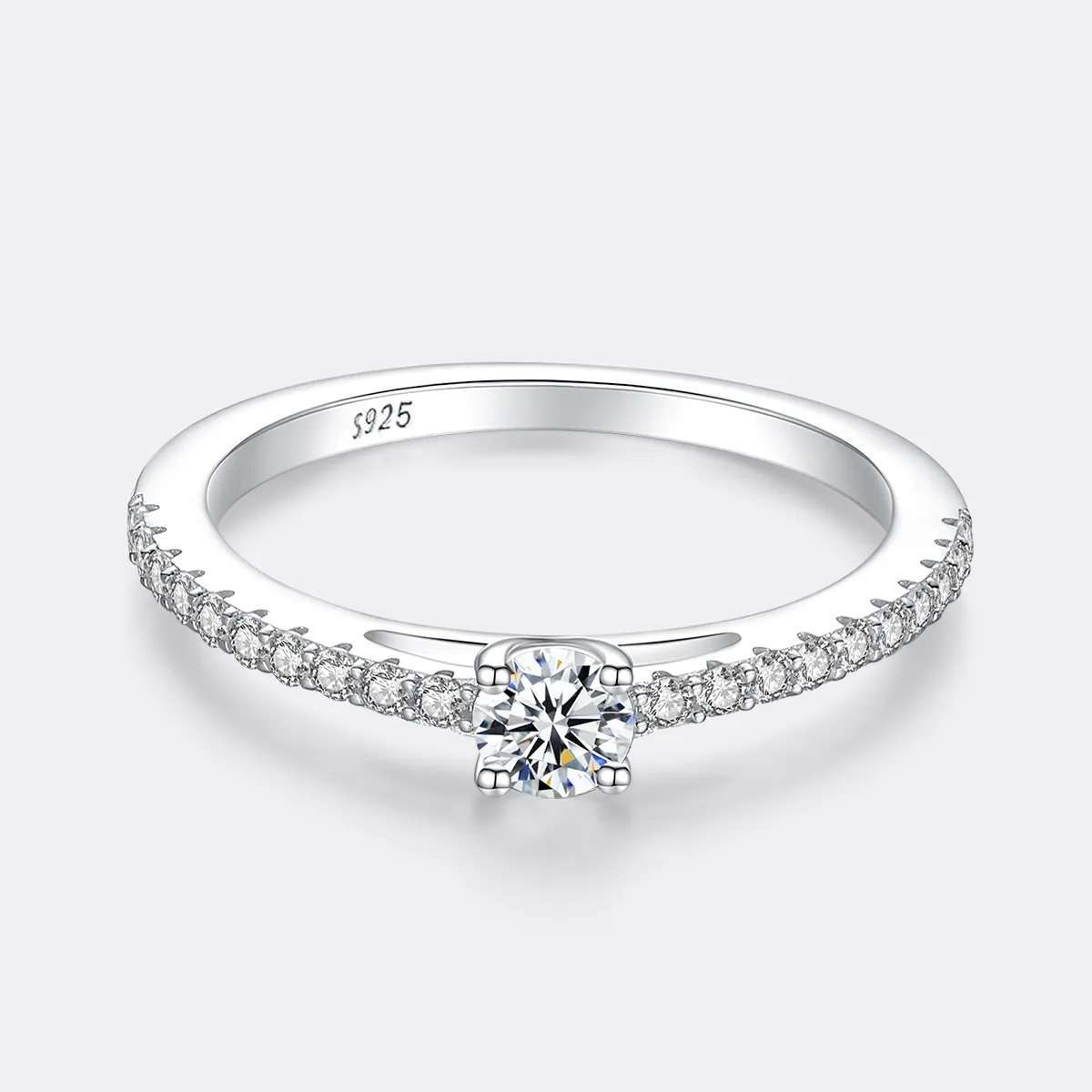 ADO Simple Sparkling Round 0.3CT Diamond Rings - Image 5