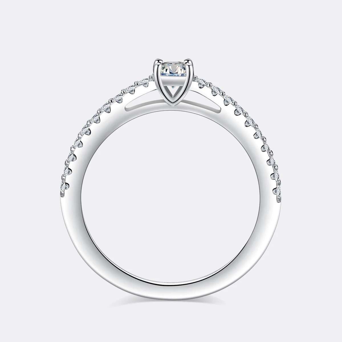 ADO Simple Sparkling Round 0.3CT Diamond Rings - Image 6