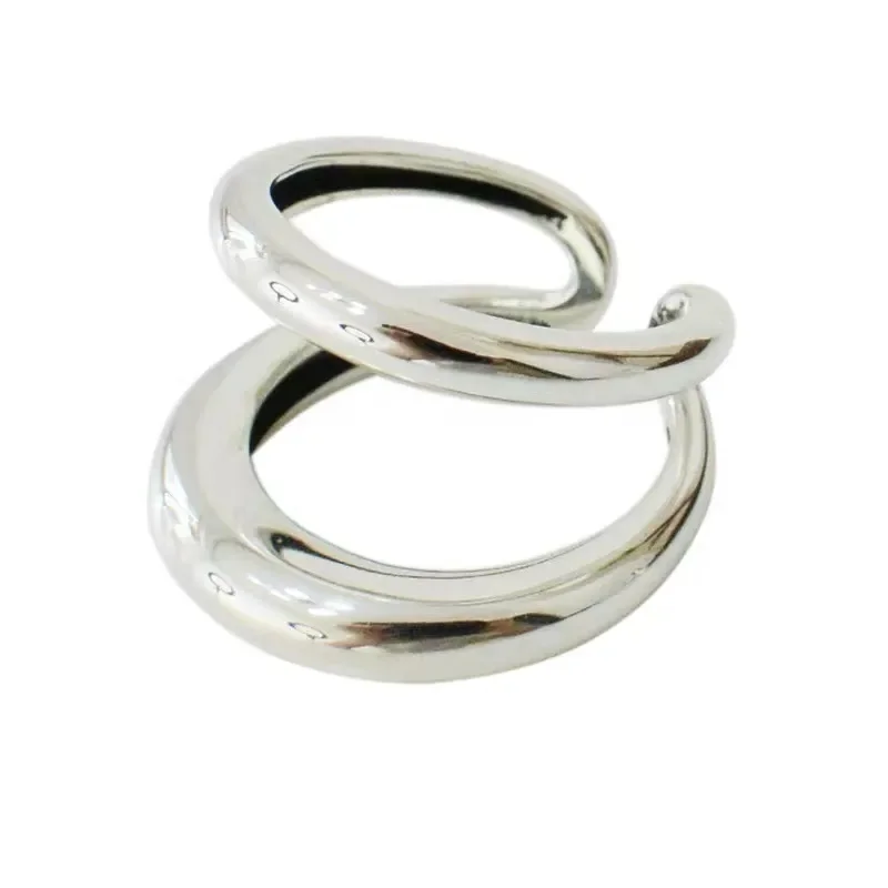 ADO 925 Sterling Silver Creative Simple Geometric Handmade Party Ring Jewelry Gifts - Image 5