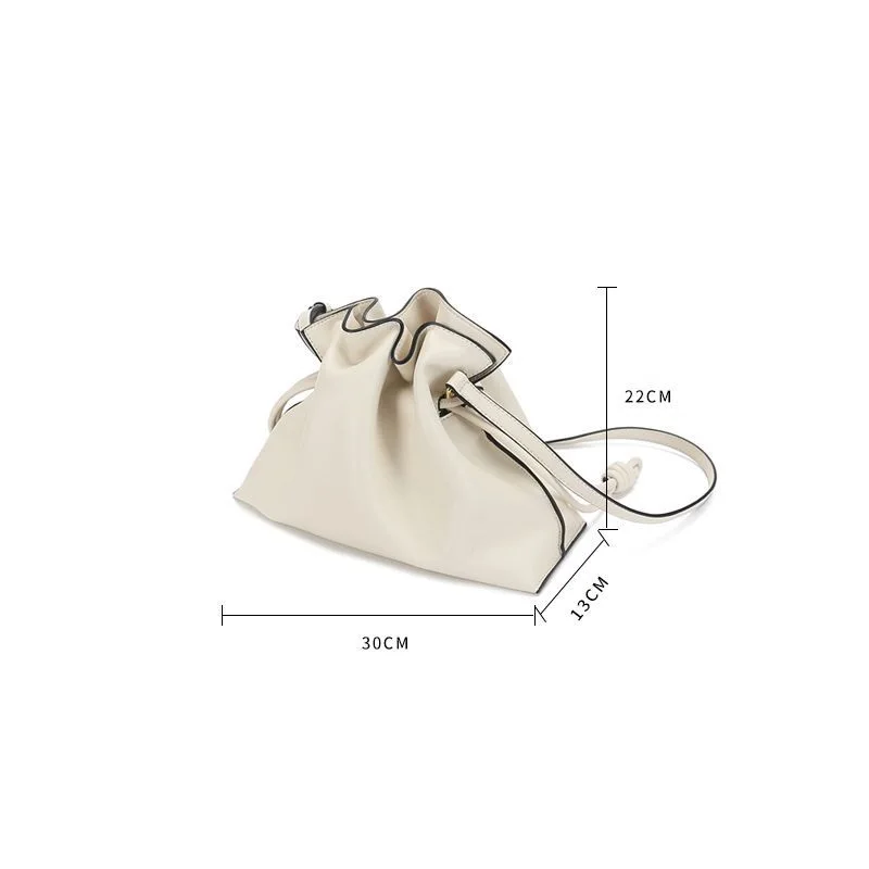 CARRIER LADY Luxury Designer Real Leather Shoulder Bag 2024 - Image 5