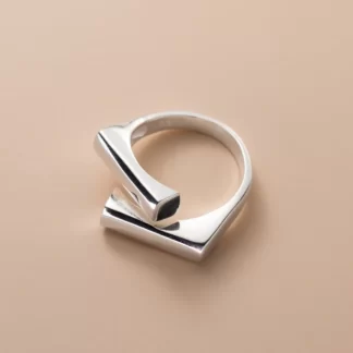 ADO Lady 925 Sterling Hoop Ring Simple Exquisite Hot Best Gift