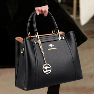 CARRIER LADY Soft Leather Designer 3 Layers Luxury Handbags