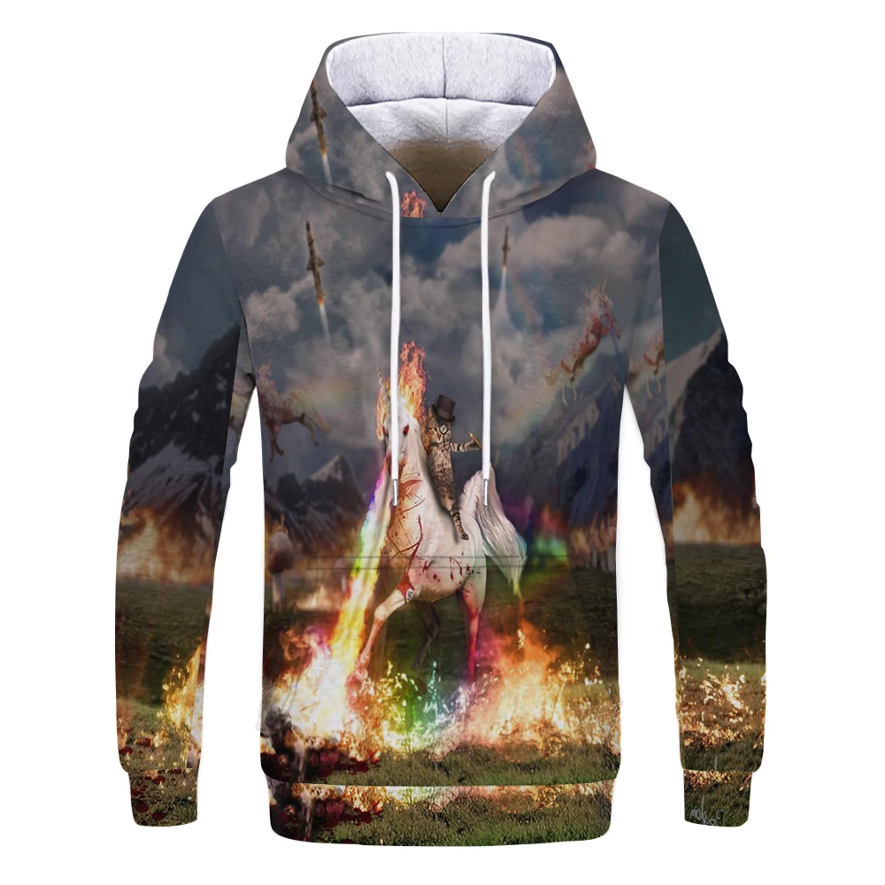Maxstreet 3D Print Graphic Animal Hoodies - Image 3
