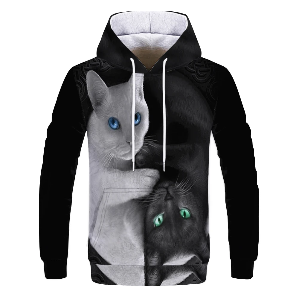 Maxstreet 3D Print Graphic Animal Hoodies