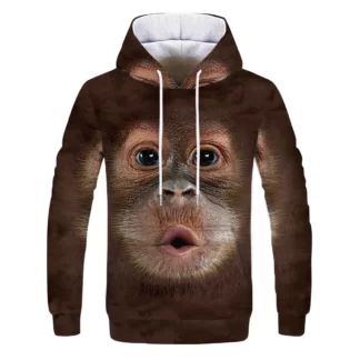 Maxstreet Animal 3D Print Graphic hoodies