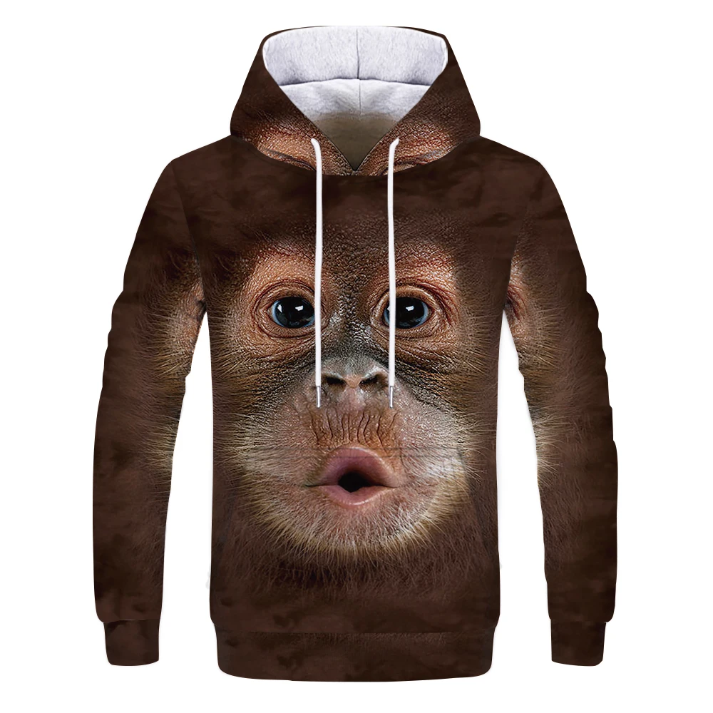 Maxstreet Animal 3D Print Graphic hoodies