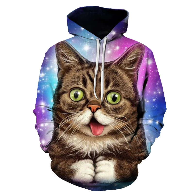 Maxstreet 3D Print Graphic Cat Hoodies - Image 2