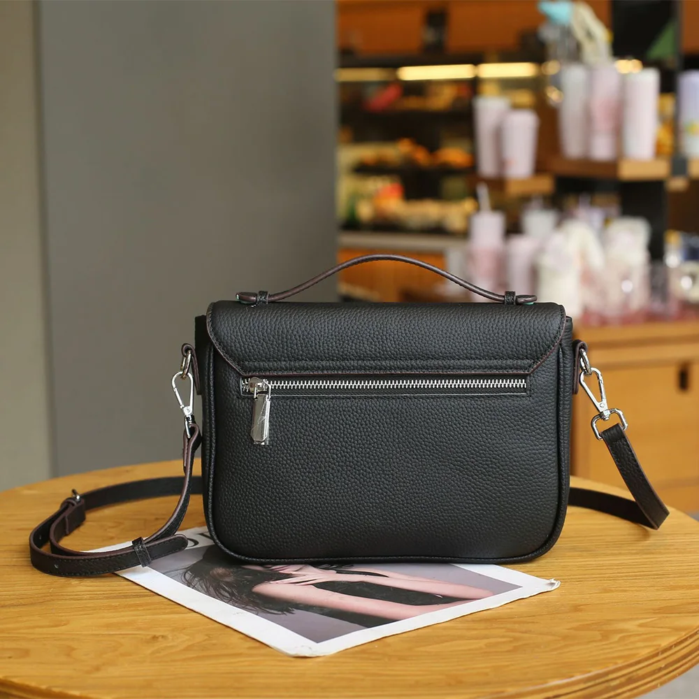 Carrier Genuine Leather Luxury Designer Women Shoulder Bags - Image 3